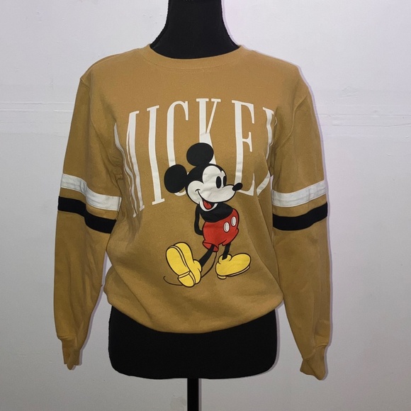 Disney Tops - Mustard yellow Mickey Mouse sweatshirt
